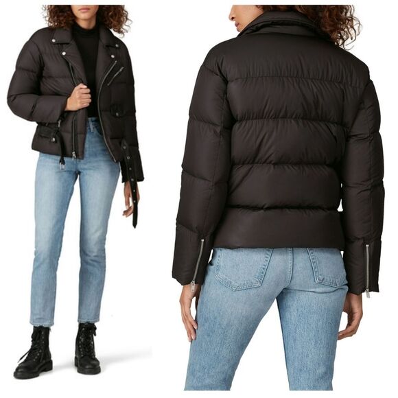 NWT|Polo Ralph Lauren Black Down Fill Moto Puffer Winter Jacket, XL - Picture 3 of 11